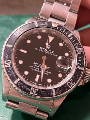 ロレックスサブマリーナRef.16800　オーバーホール、パーツ交換しました