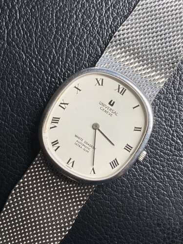 ユニバーサルジュネーブホワイトシャドウRef.866104オーバーホールしました