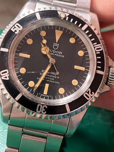 チュードルサブマリーナRef.7928/0オーバーホール、風防交換しました