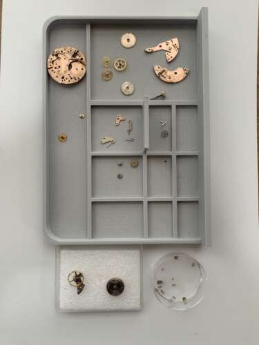 GARRARDガラード手巻き オーバーホール、風防交換、ケース仕上げしました